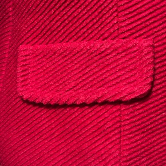 Incredible Vintage Lilli Anne Knit London 3 Piece Skirt Suit Red 60s Mod MCM - Picture 9 of 13